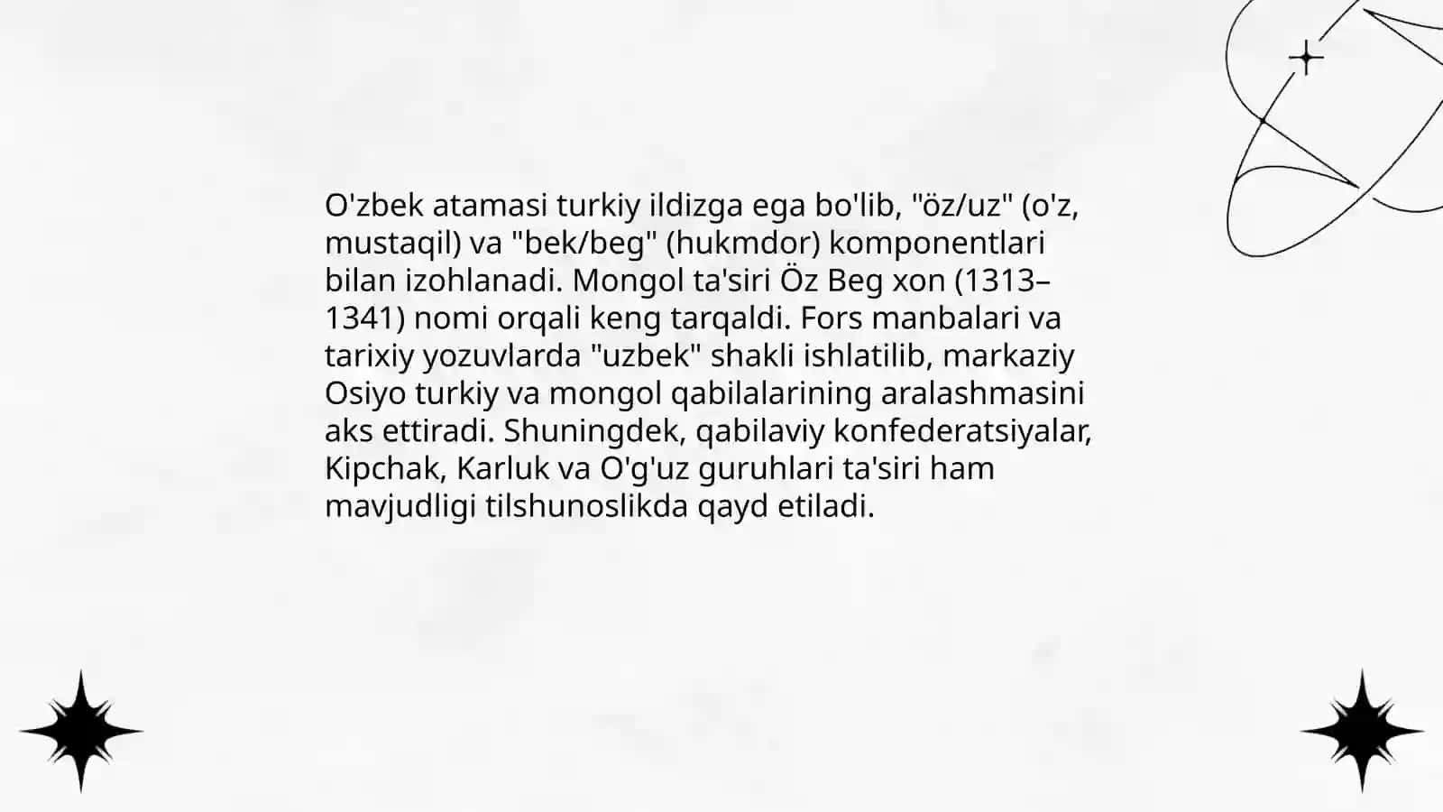 O'zbek atamasining kelib chiqish tarixi 3