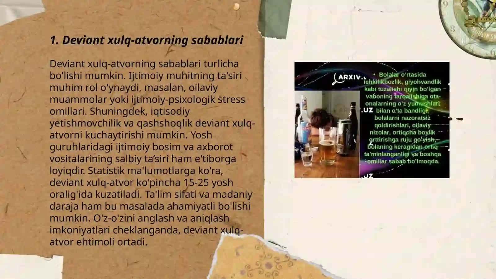 Deviant xulq-atvor tushunchasi 3