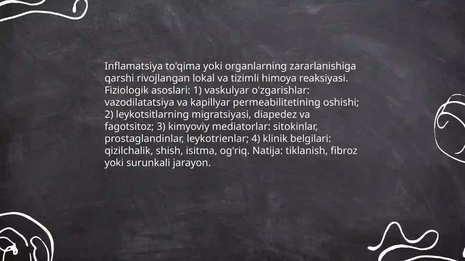 Boshlangʻich inflammation mahorat darslari usuli 3