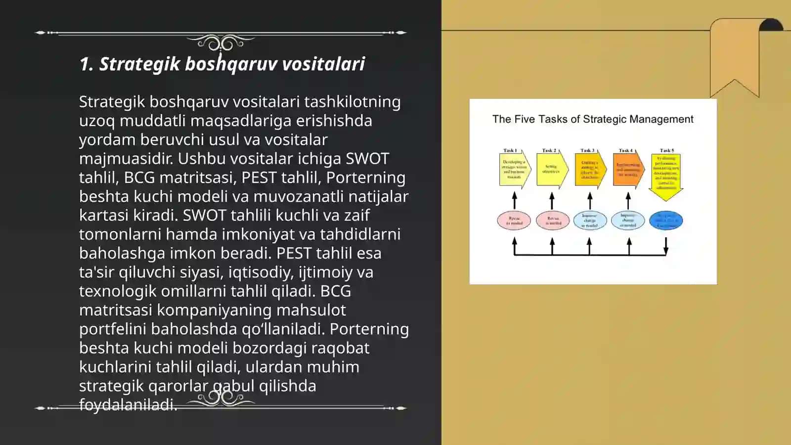 Strategik boshqaruv vositalari 3