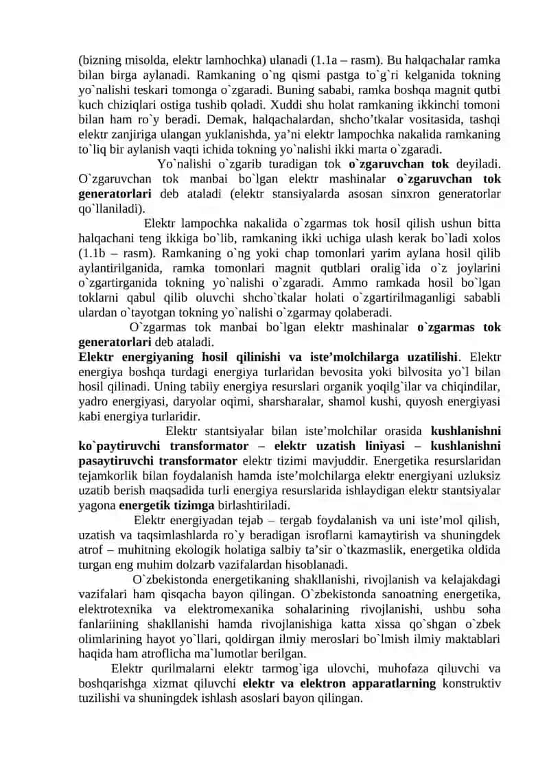 ELEKTR ENERGIYA HOSIL QILUVCHI ENERGETIK QURILMALAR 3