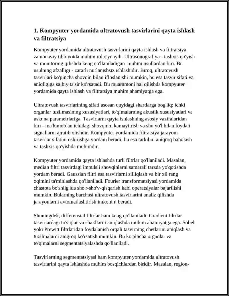 KOMPYUTERNING ULTRASONOGRAFIYA TASHXISI TIZIMIDA FOYDALANILISHI 3