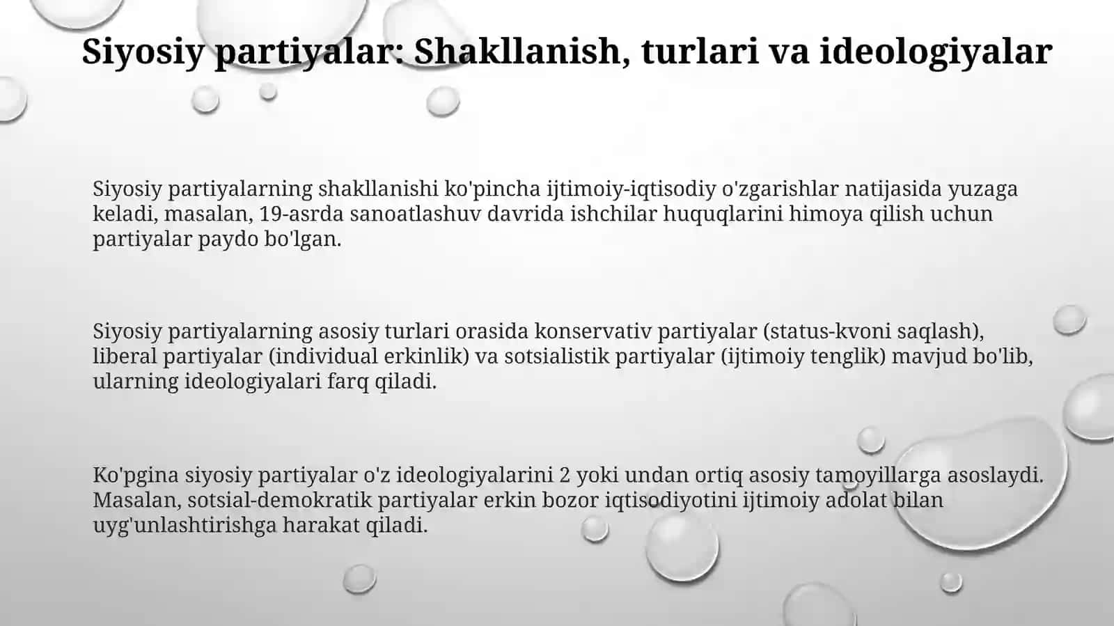 Siyosiy partiyalar, jamoat tashkilotlari va ommaviy axborot vositalarining rivojlanishi 3
