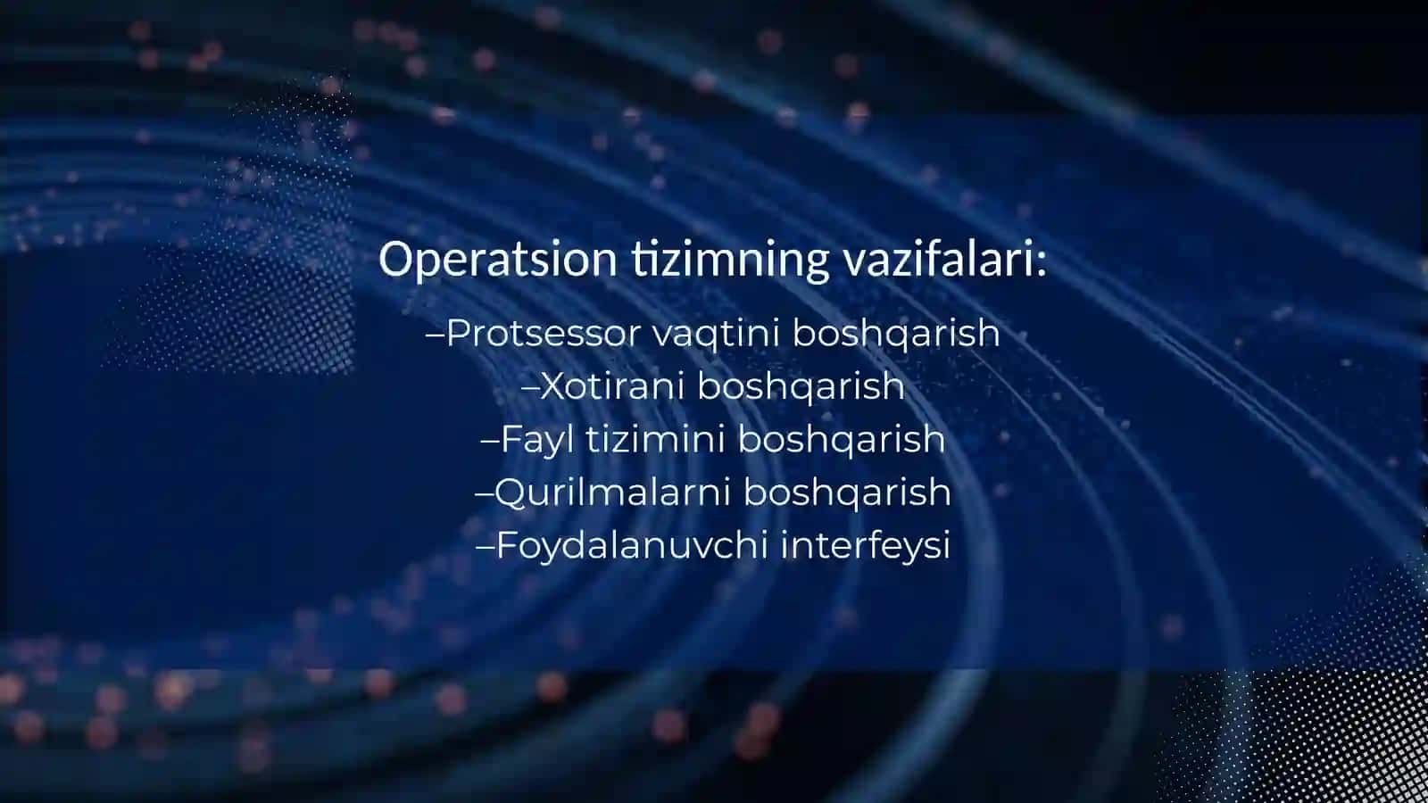 Operatsion Tizimlar 3