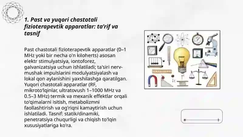 Past va yuqori chastotali fizioterapevtik apparatlar 3