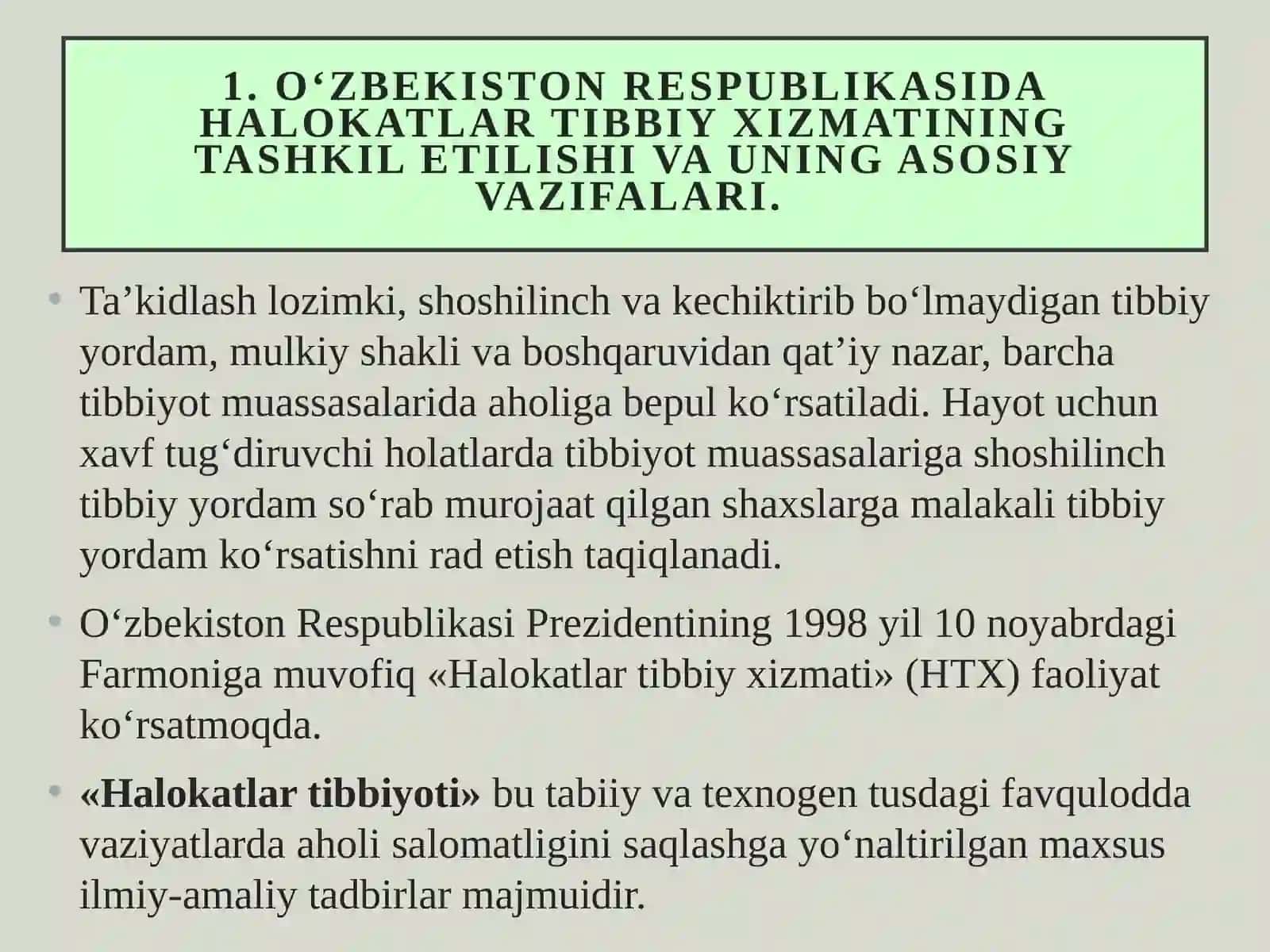 Favqulodda vaziyatlar jarohatlanganlarga birlamchi tibbiy yordam ko'rsatish 3