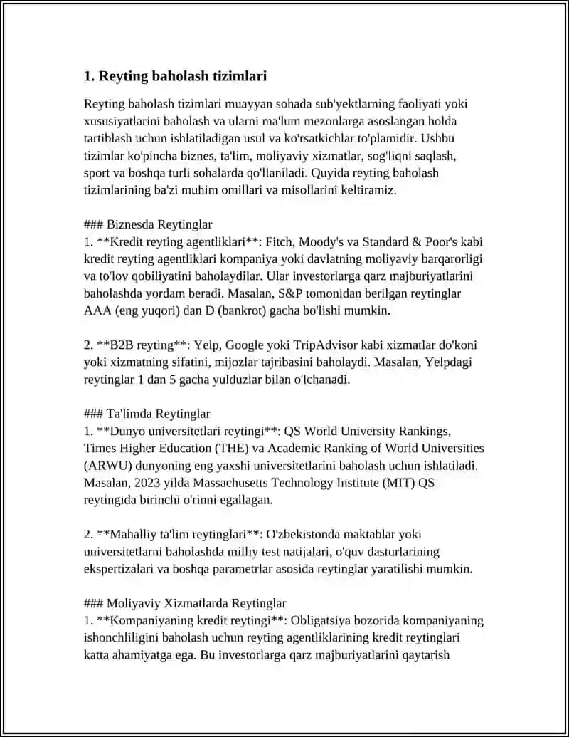 KORXONALAR MOLIYAVIY HOLATINI REYTING BAHOLASH VA TAHLIL QILISH 3