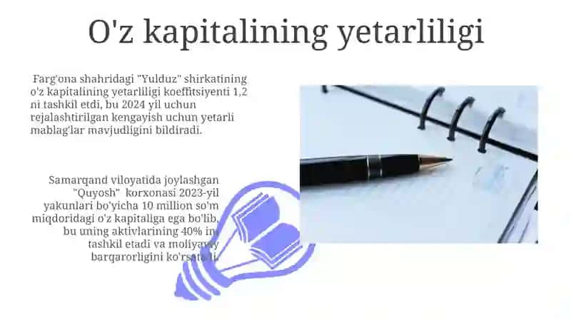 Korxonaning to'lovga layoqatliligi tahlili 3
