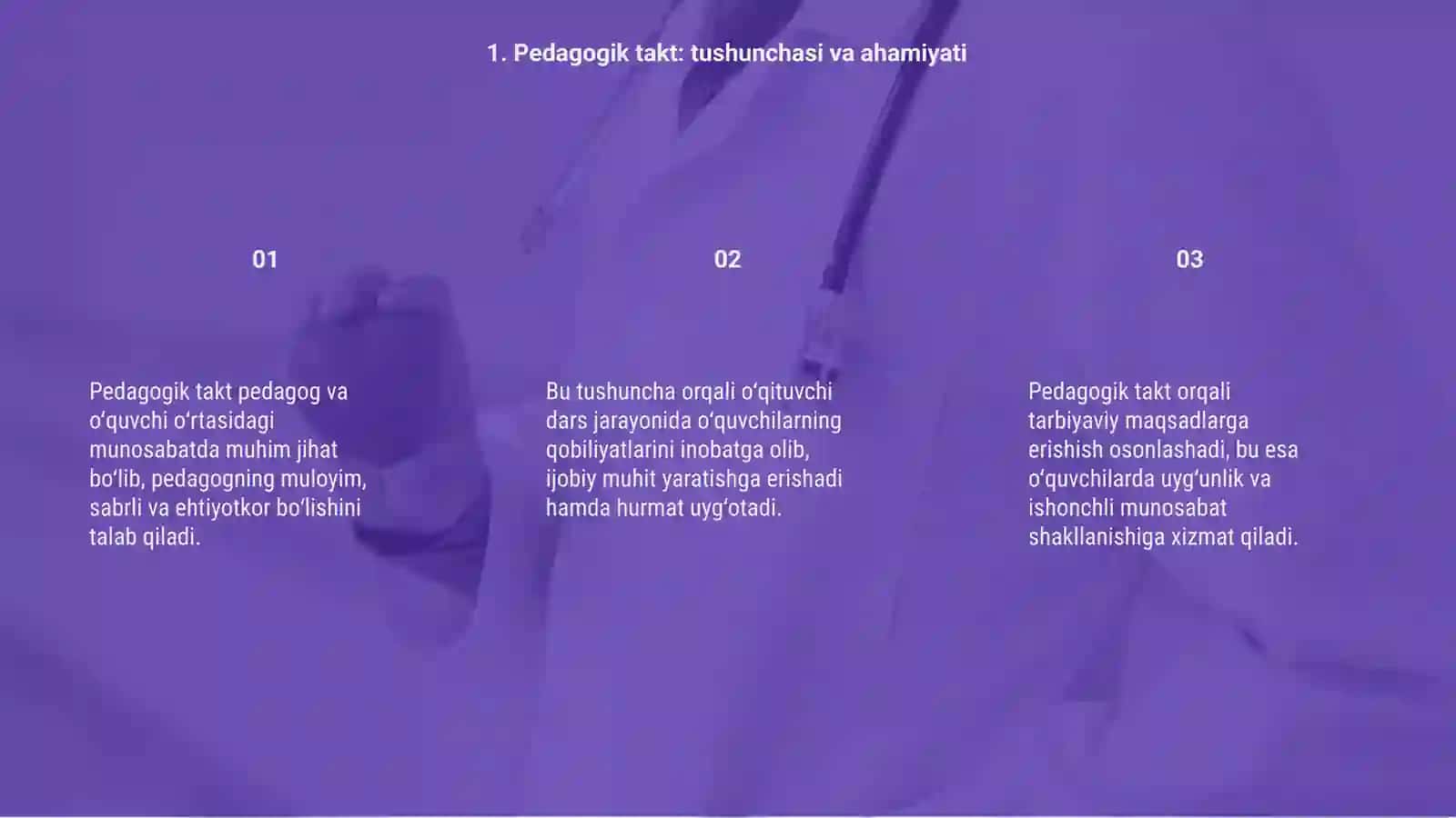 Pedagogik takt va pedagogik etika 3