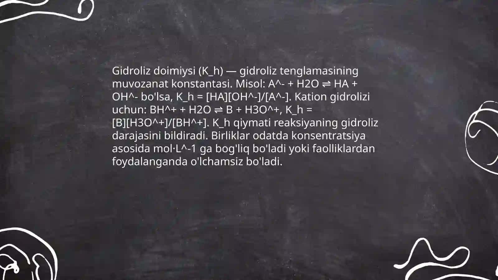 Gidroliz doimiysi va gidroliz darajasini aniqlash 3