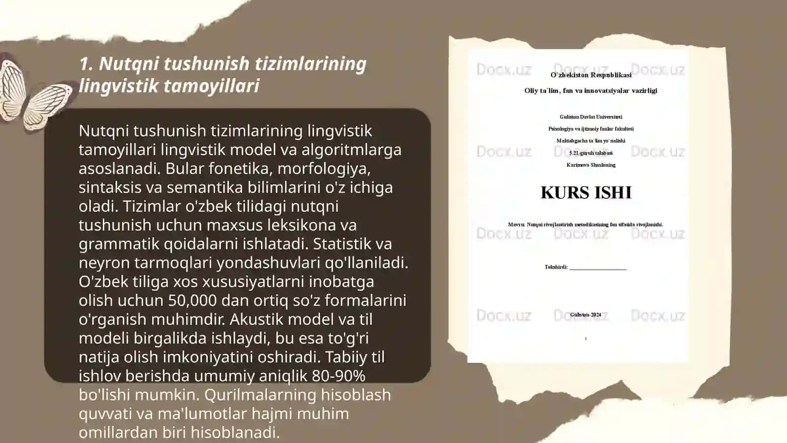 Nutqni tushunuvchi dasturning lingvistik asoslari 3