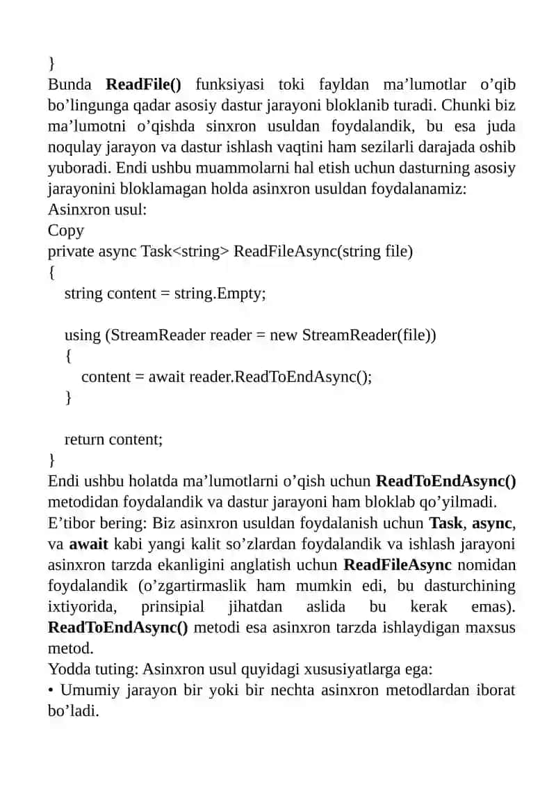 Asinxron dasturlash 3