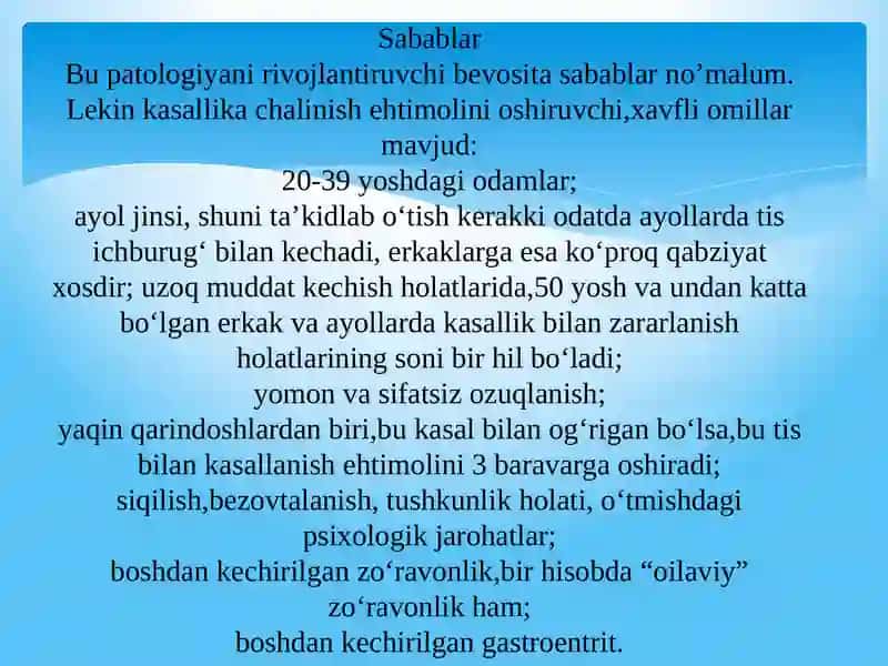 ICHAKLARNI QITIQLASH SINDROMI 3