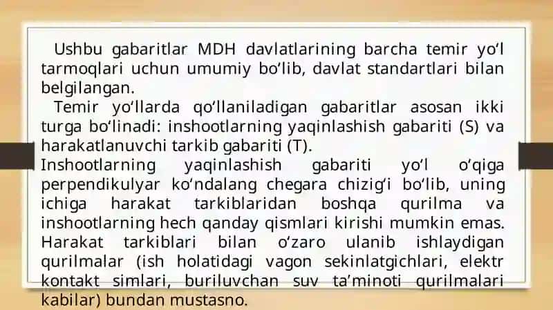 Gabarit turlari bilan tanishish 3