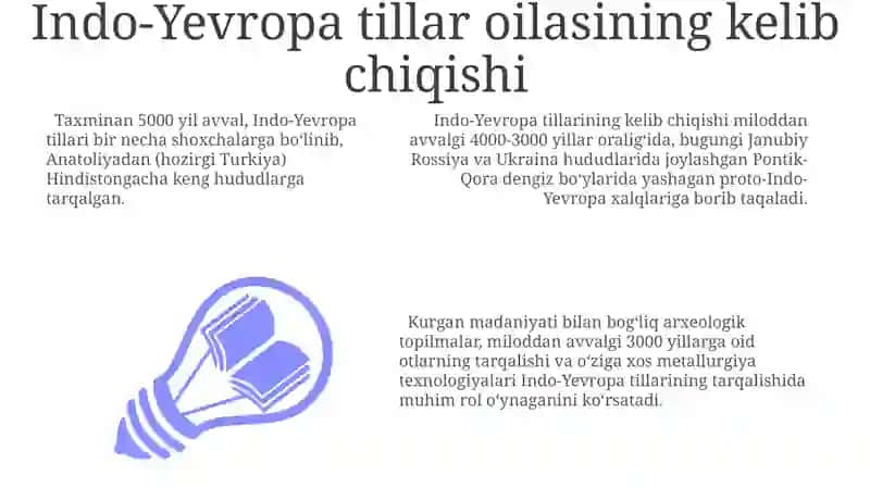 Til oilalari: Hind-Yevropa tillari oilasi. Roman tillari 3