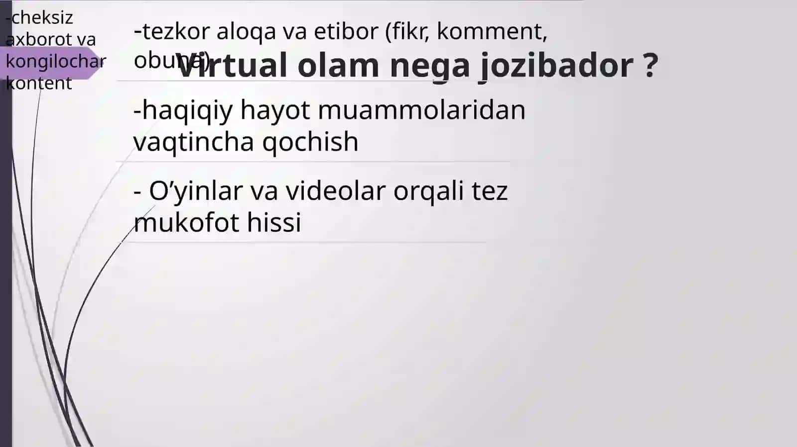 Virtualolamjozibadorligigaqaramlikvauningoqibatlari 3