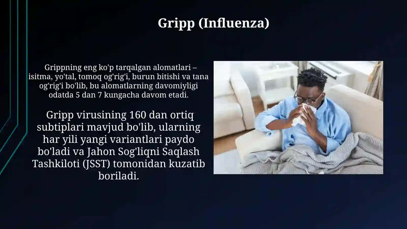Nafas yoʻllari infeksiyalari( Gripp, ORVI) 3