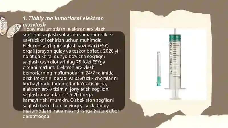 Tibbiyot axbarotlarini arxivlash usullari 3