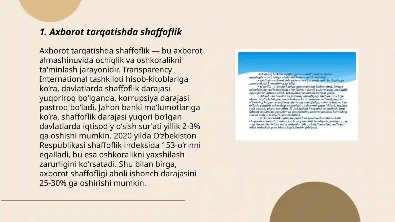 Media maydonda axborot tarqatish madaniyati. Infoetika 3
