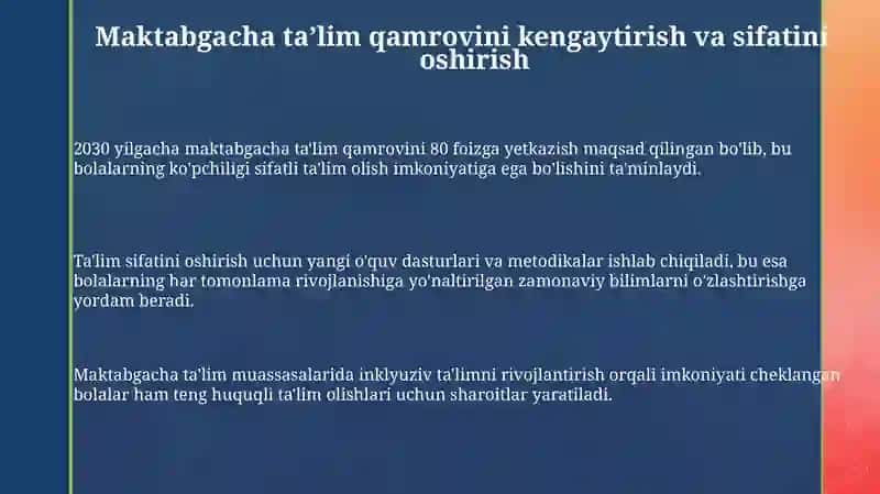 O'zb Respublikasi Maktabgacha Ta'lim Tizimini 2030 yilgacha Rivojlantirish Konsepsiyasi 3