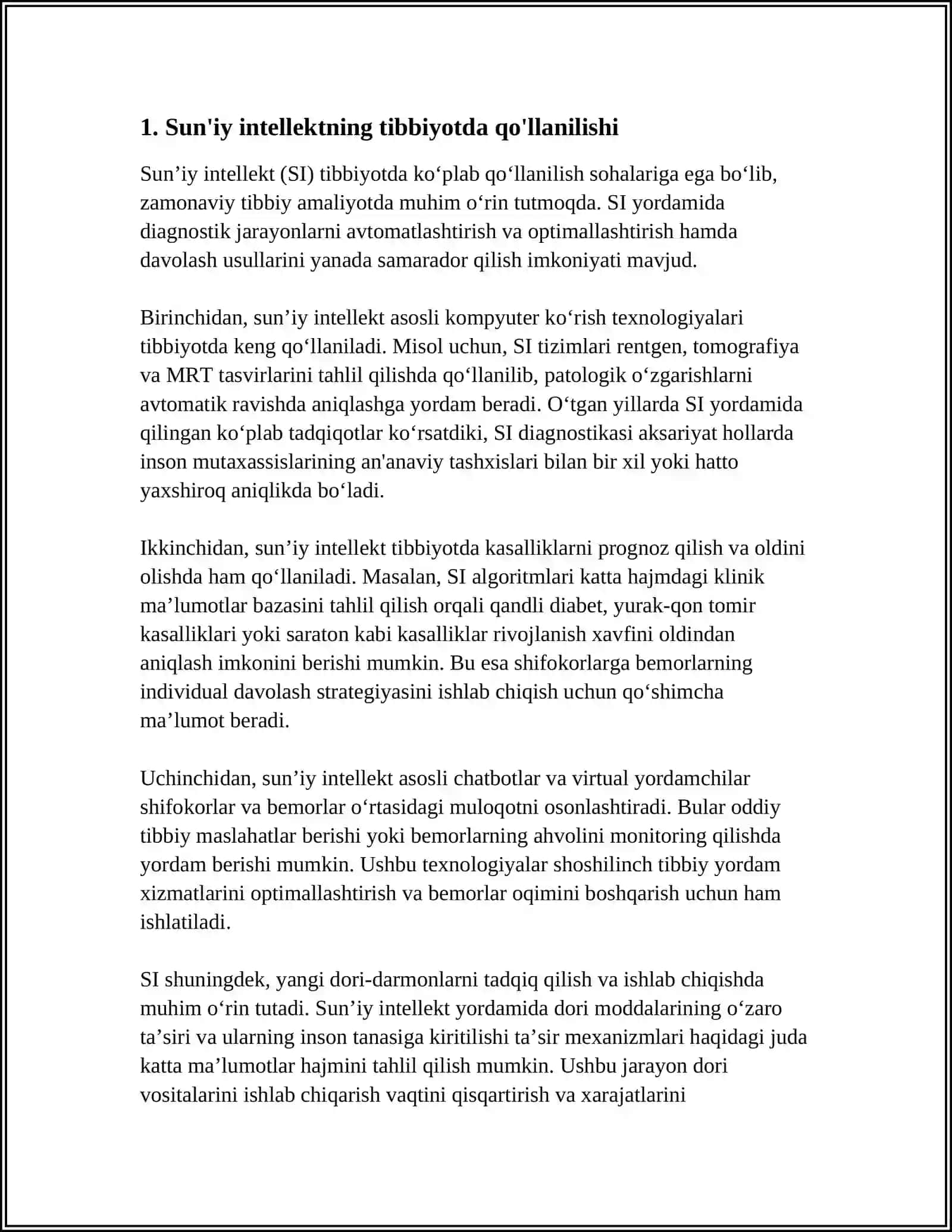 SUN’IY INTELLEKT USULLARI YORDAMIDA KO‘Z KASALLIKLARINI ANIQLASH DASTURINI ISHLAB CHIQISH 3