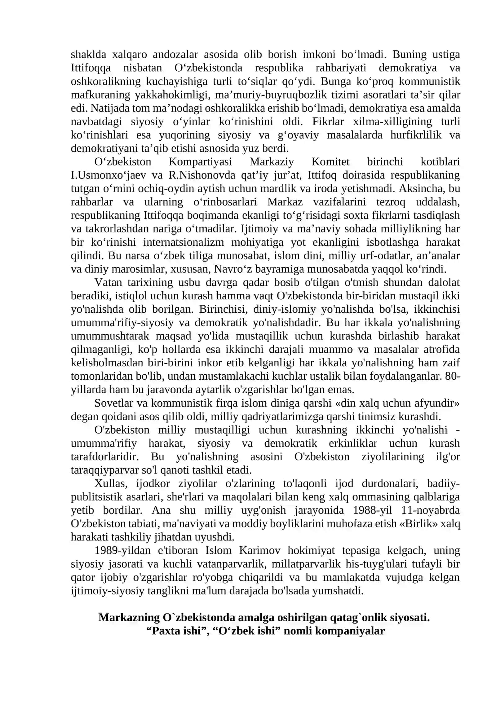 XX asr 80 – yillarida O'zbekistondagi Ijtimoiy-Siyosiy jarayonlar 3