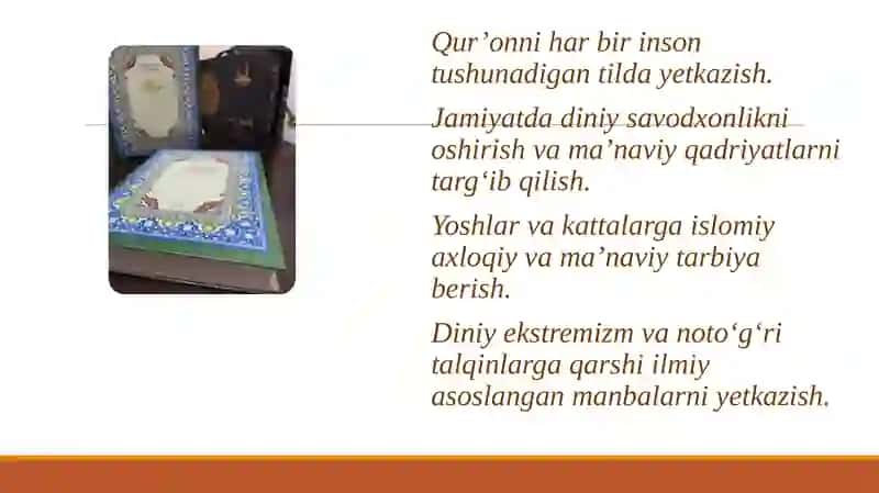 Mustaqillik yillarida Qur’oni Karimning o‘zbek tiliga tarjima qilinishi va tafsirlari 3
