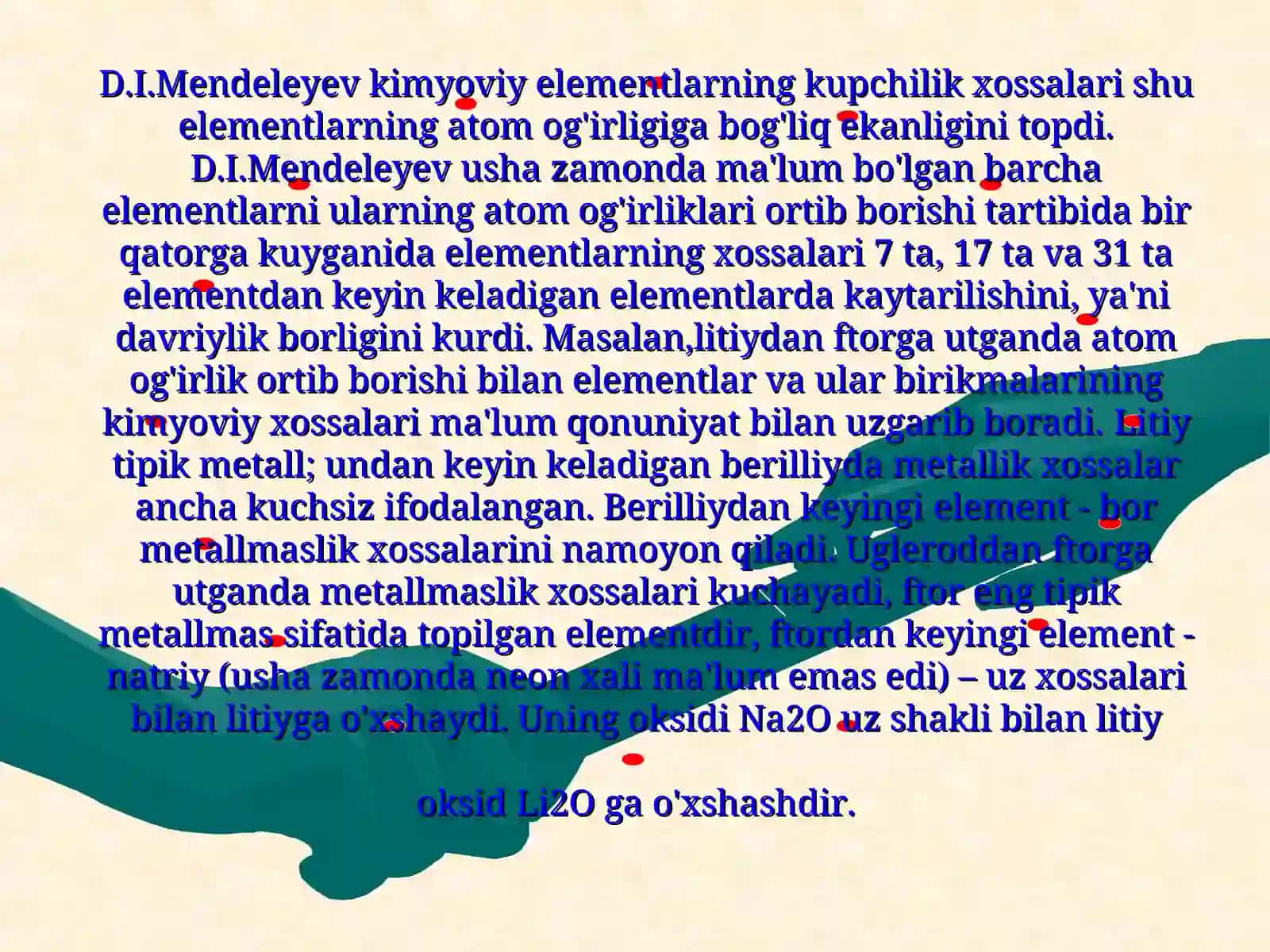D.I.Mendeleyevning davriy qonuni 3