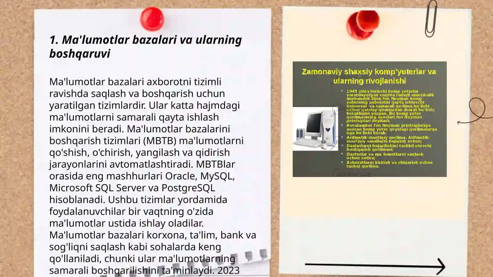 Ma'lumotlar bazalari va ularning boshqaruvi 3
