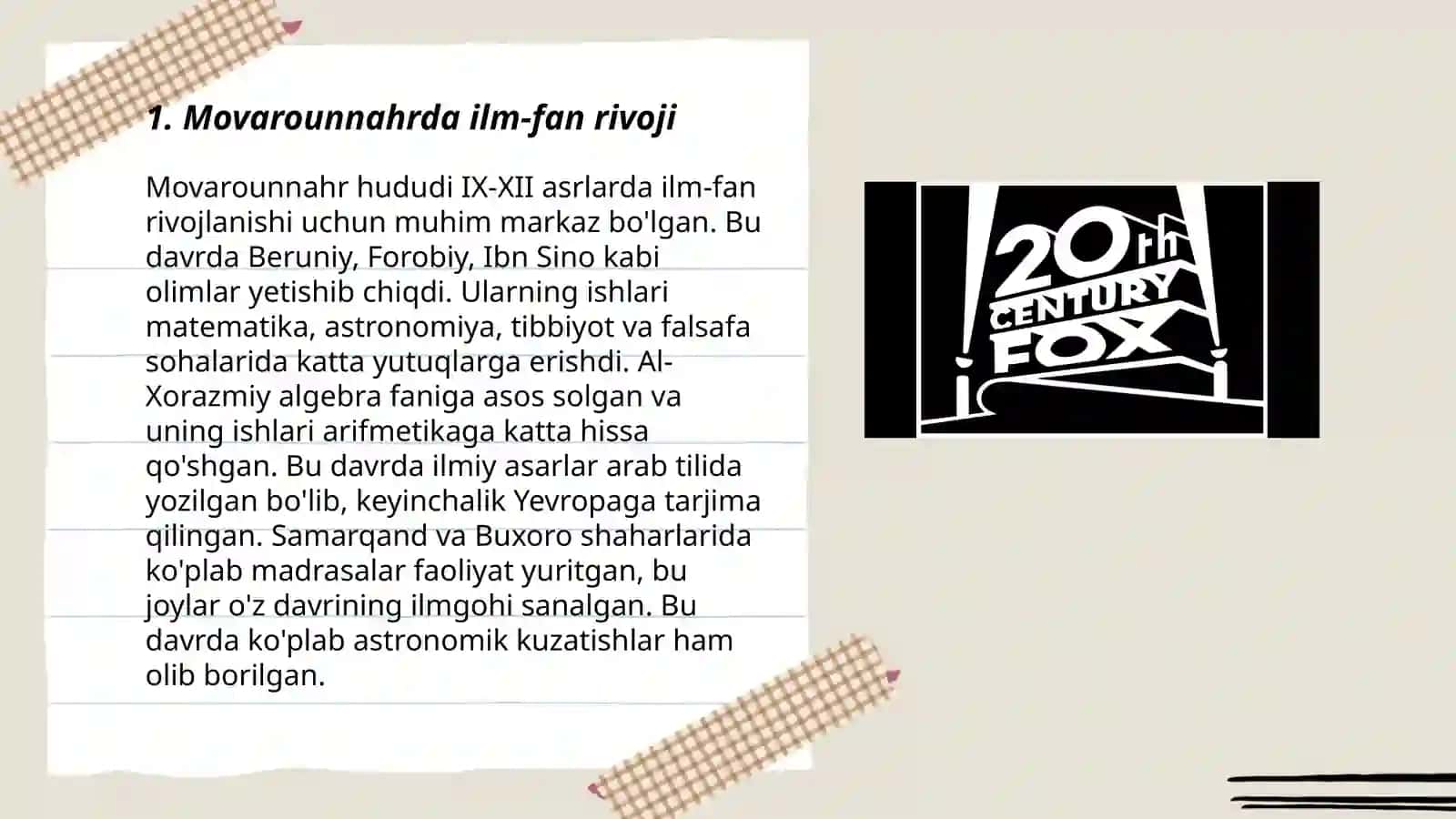Movarounnahrda ilm-fan rivoji 3