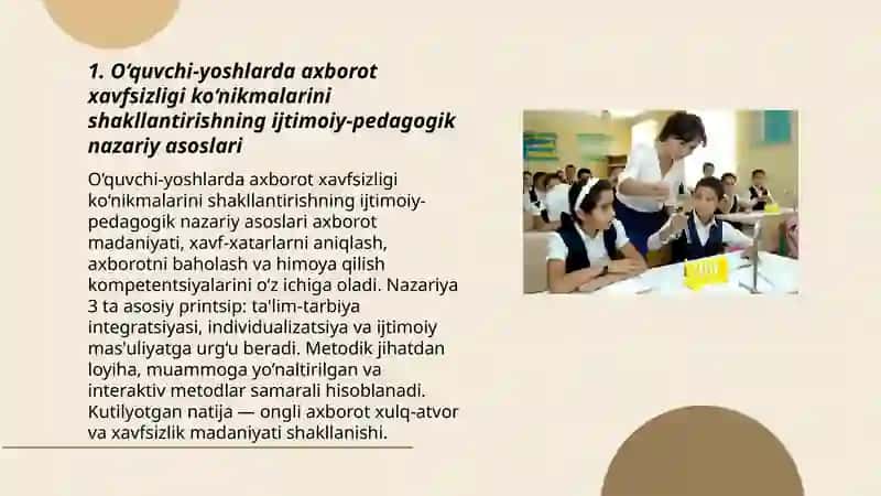 O‘quvchi-yoshlarda axborot xavfsizligi ko‘nikmalarini shakllantirishning ijtimoiy-pedagogik mohiyati 3