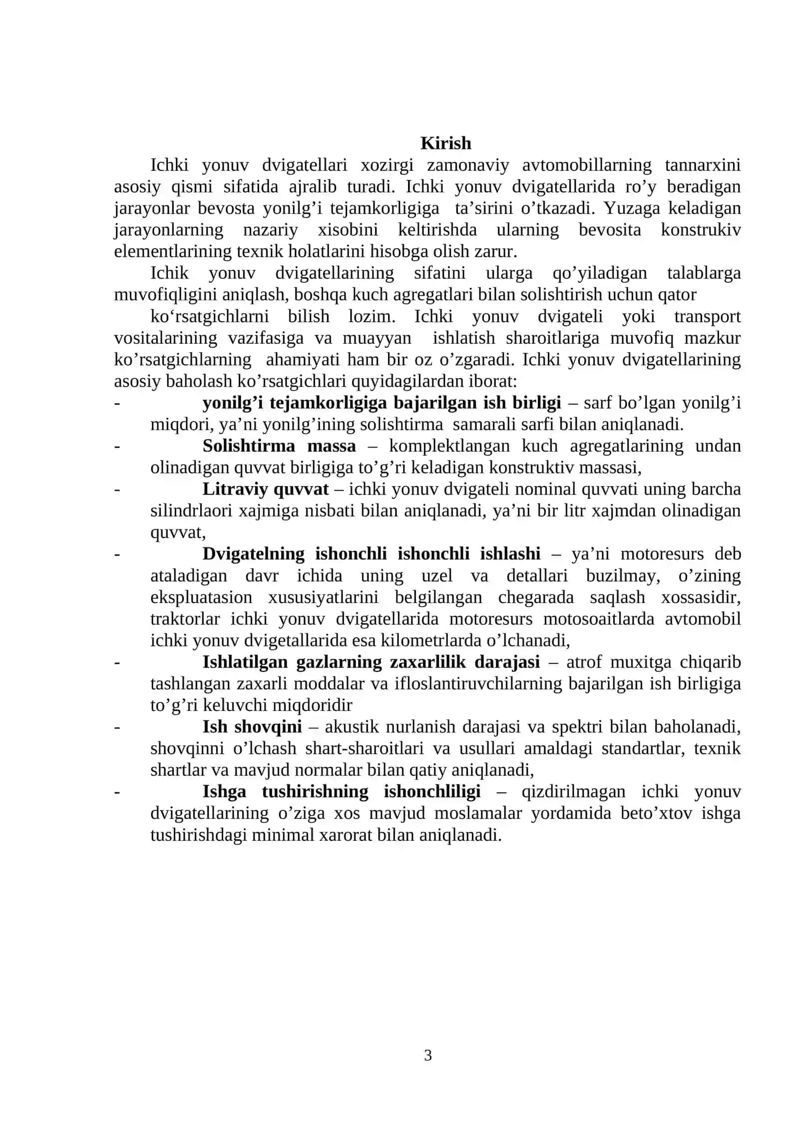 Ichki yonuv dvigatellari nazariyasi asoslari 3