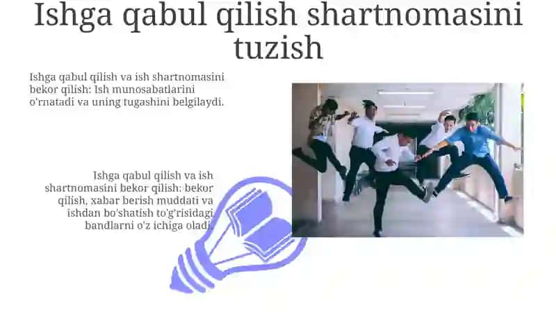 Ish Shartnomasi tuzish va uni bekor qilish 3