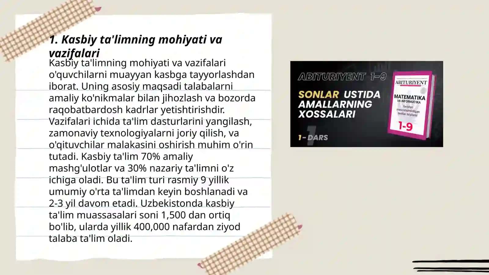 Kasbiy ta'lim mazmuni va texnologiyalari 3