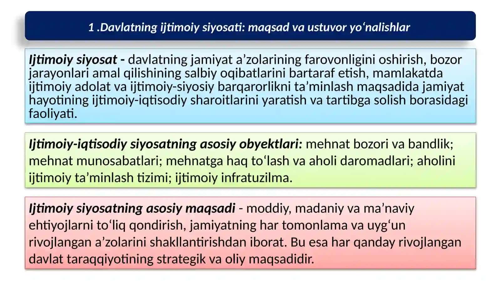 Iqtisodiy siyosatga kirish 3