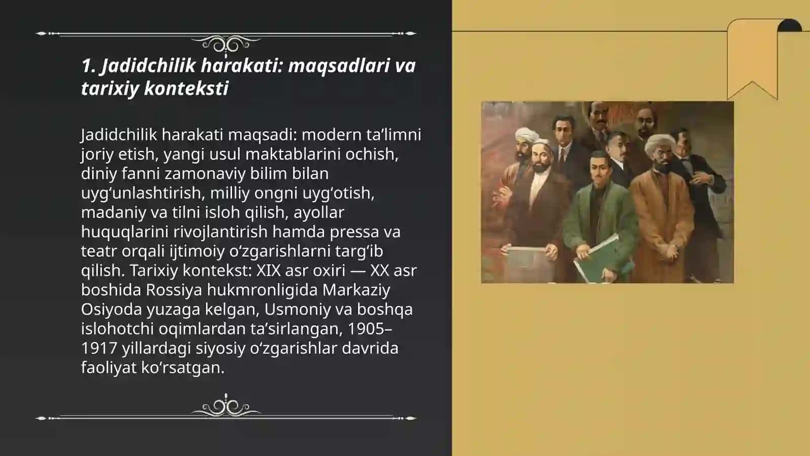 Jadidchilik namoyandalari. Cho'lpon hayoti va jadidchilikka qo'shgan hissasi 3