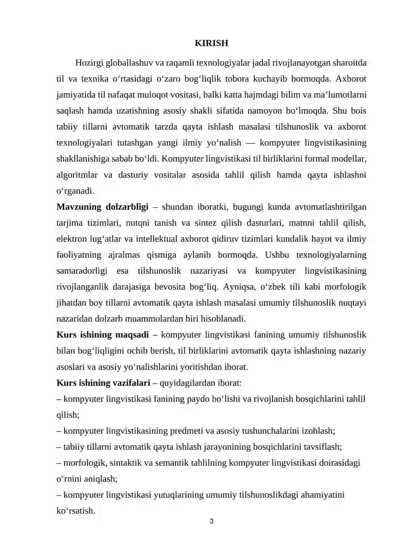Kompyuter lingvistikasi 3