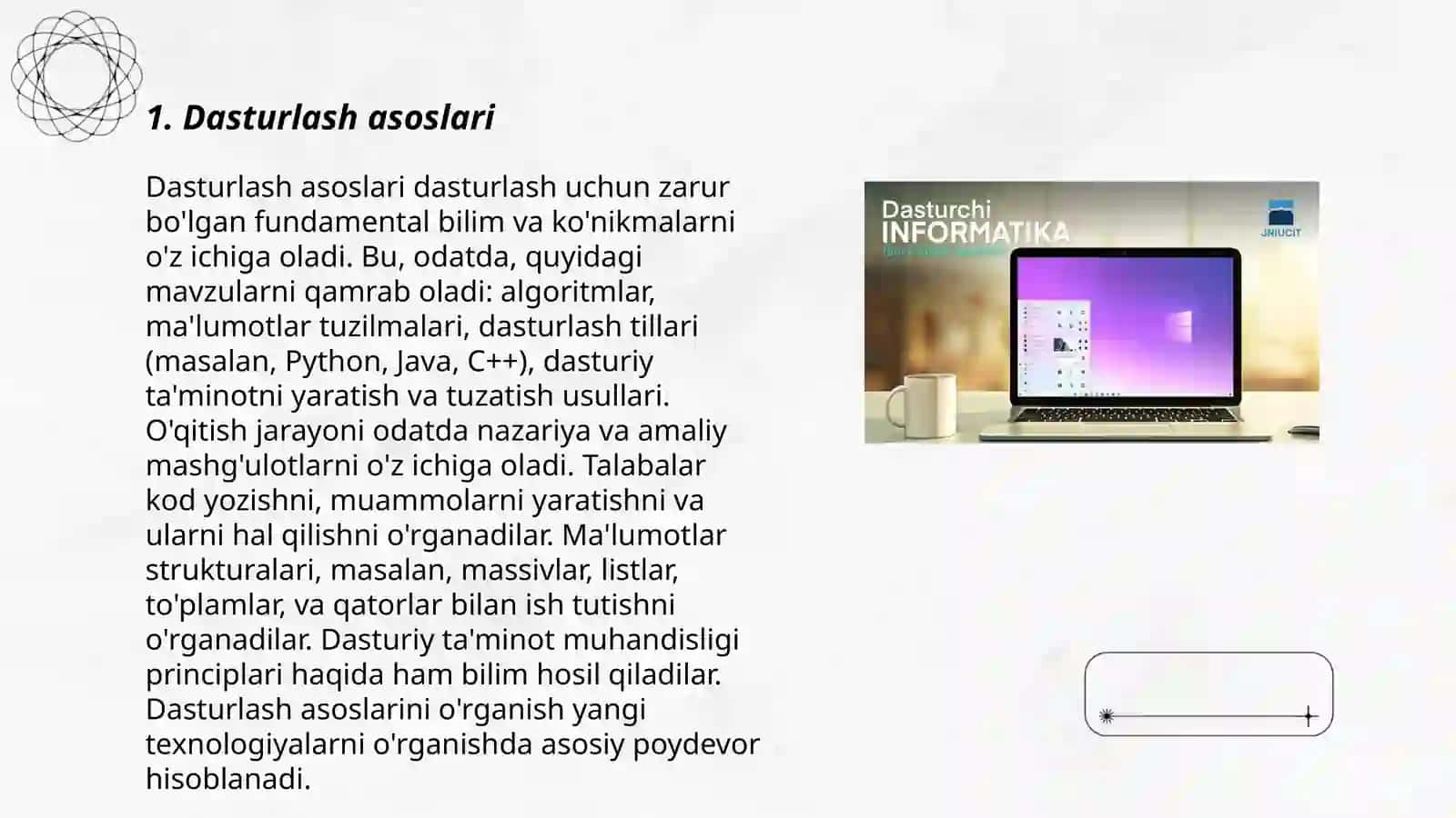 Dasturlash asoslari 3