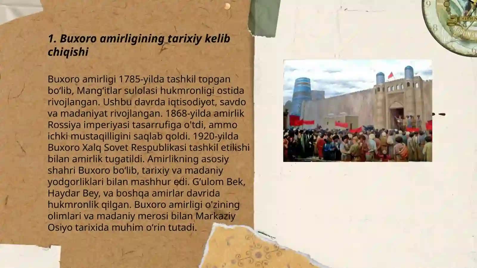 Buxoro amirligining tashkil topishi 3