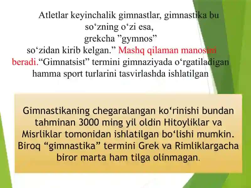 Gimnastika tarixi va rivojlanish tendensiyalari 3