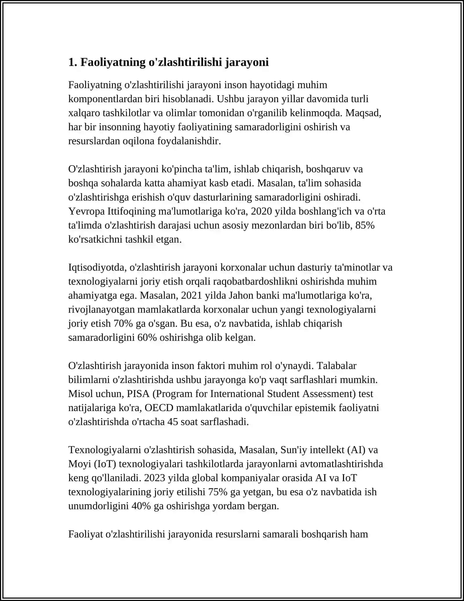 FAOLIYATNING OʻZLASHTIRILISHI VA MALAKALARNI EGALLASH 3
