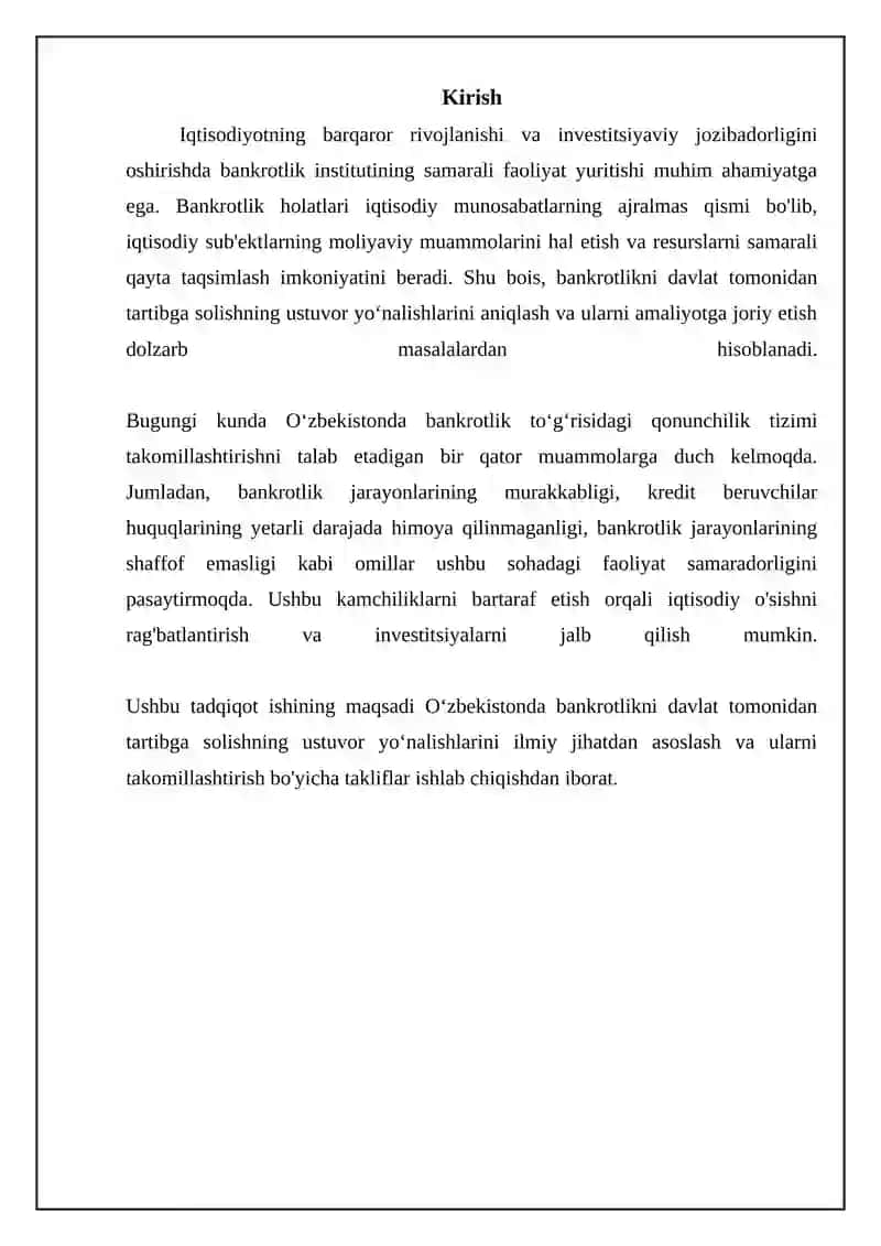 To'lovga qobiliyatsizlikni davlat tomonidan tartibga solishning ustuvor yonalishlari 3