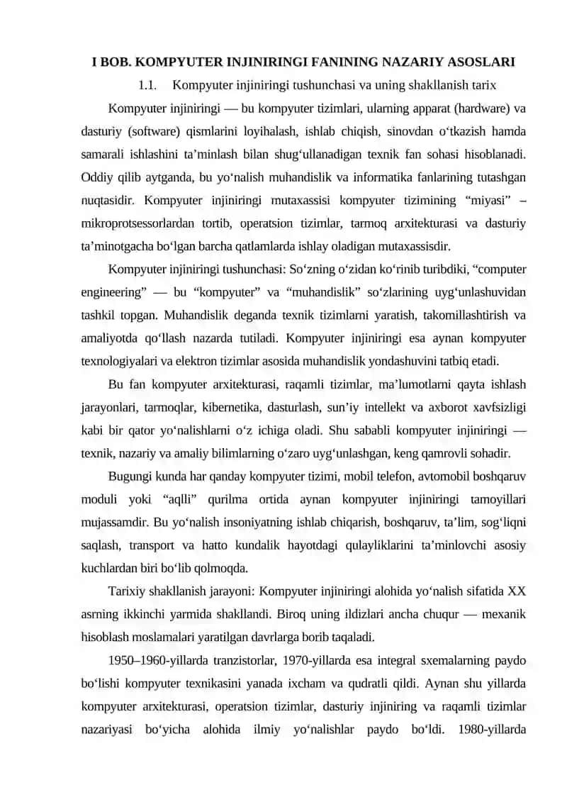 KOMPYUTER INJINIRINGI MUTAXASSISLIGINING MEHNAT BOZORIDAGI O'RNI 3
