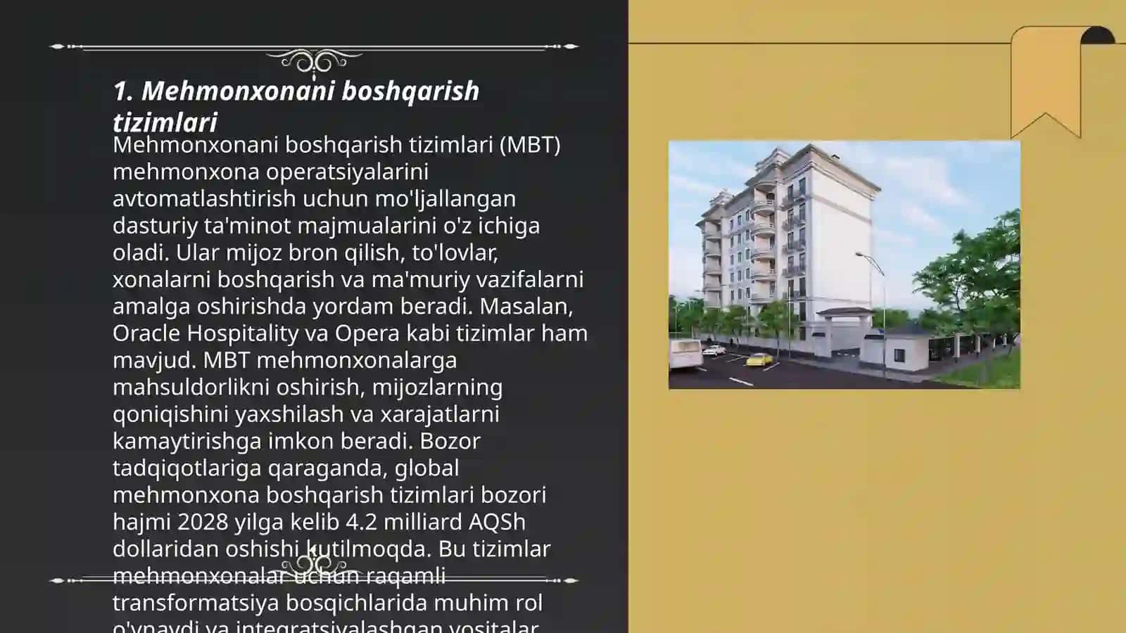 Mehmonxonani boshqarish tizimlari 3