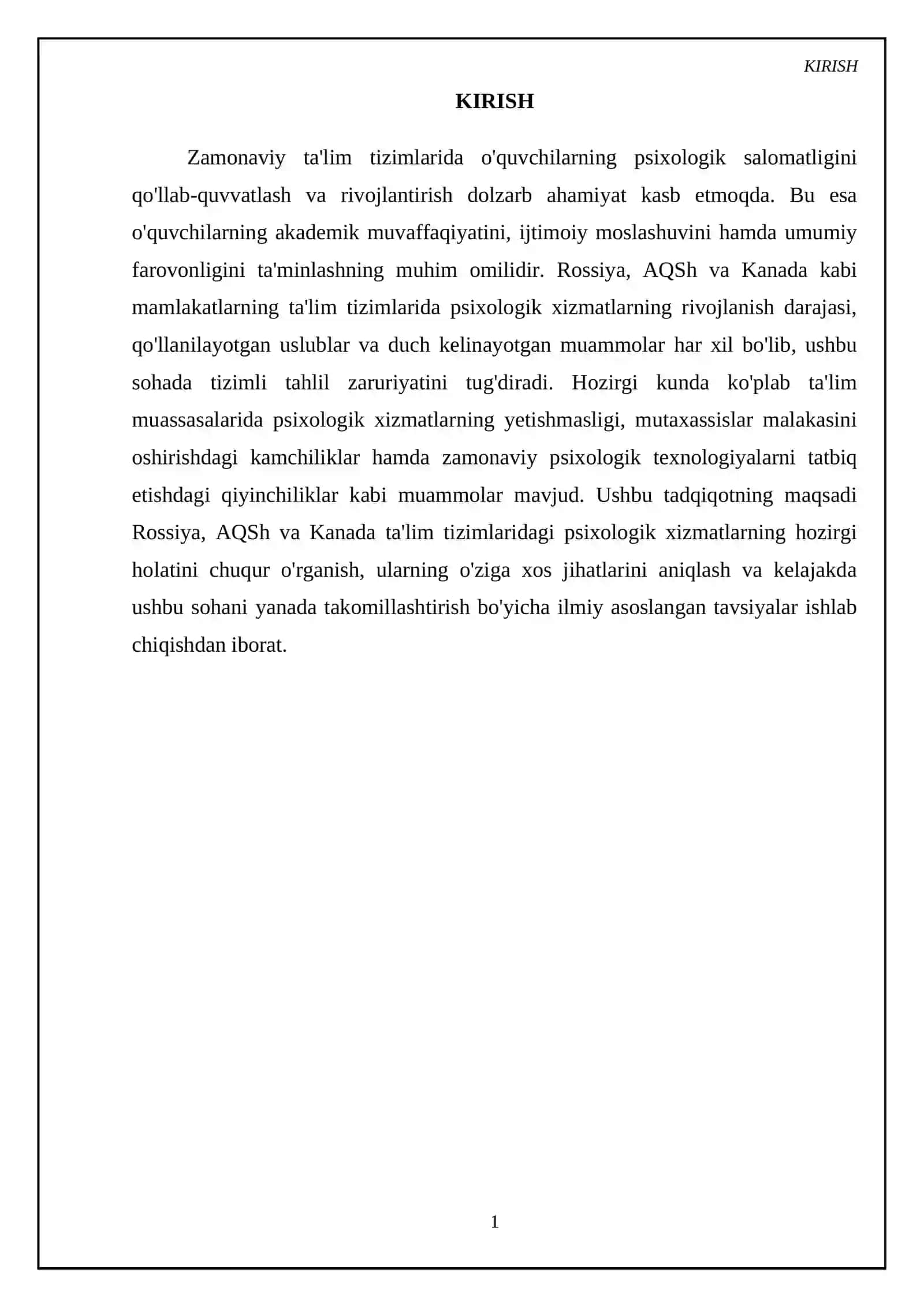 Rossiya,AQSh,Kanada ta'lim tizimida psixologik xizmat 3