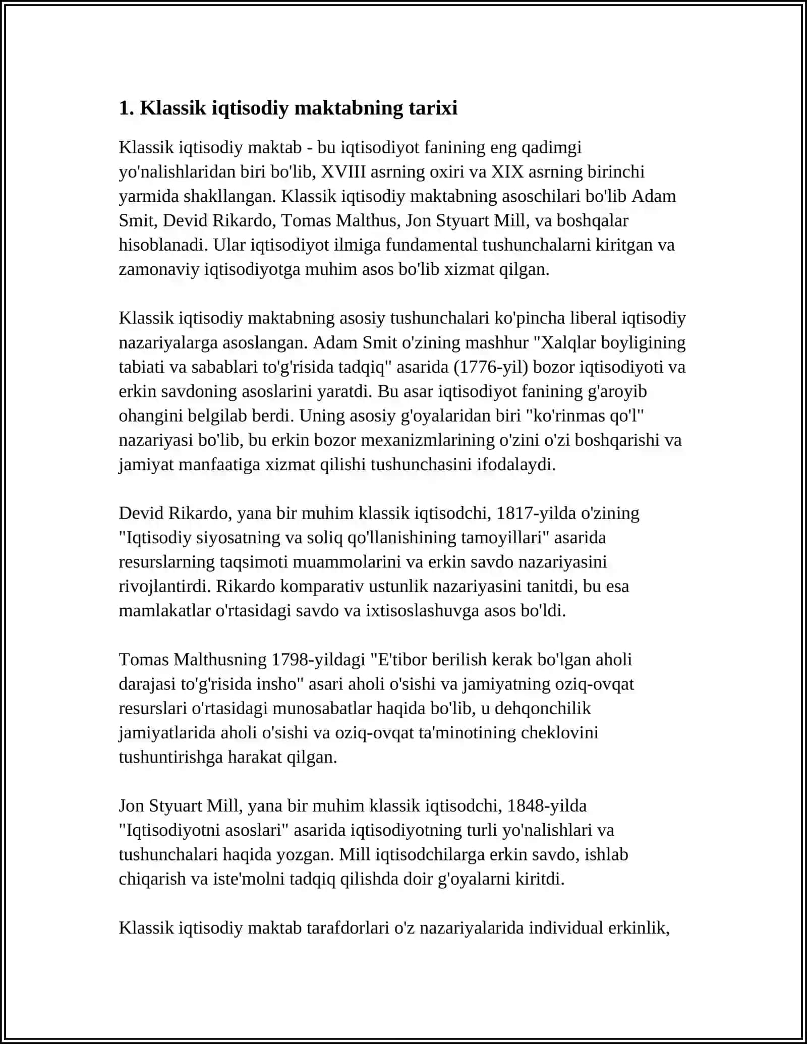KLASSIK IQTISODIY MAKTAB 3