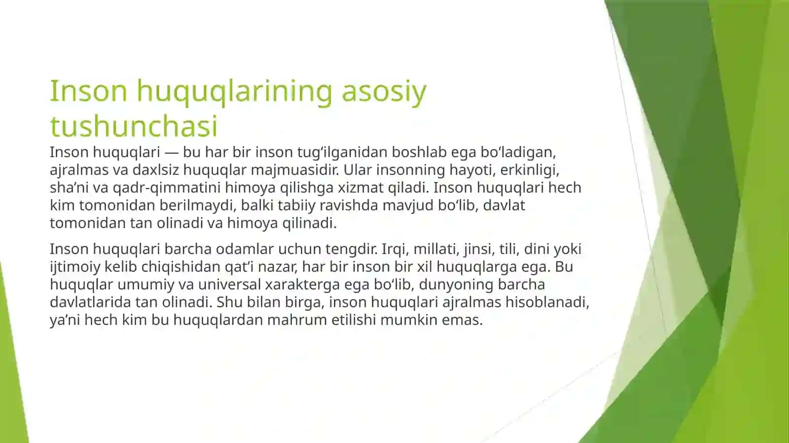 Inson huquqshunosligida oila, nikoh taloqzihortushunchalari 3
