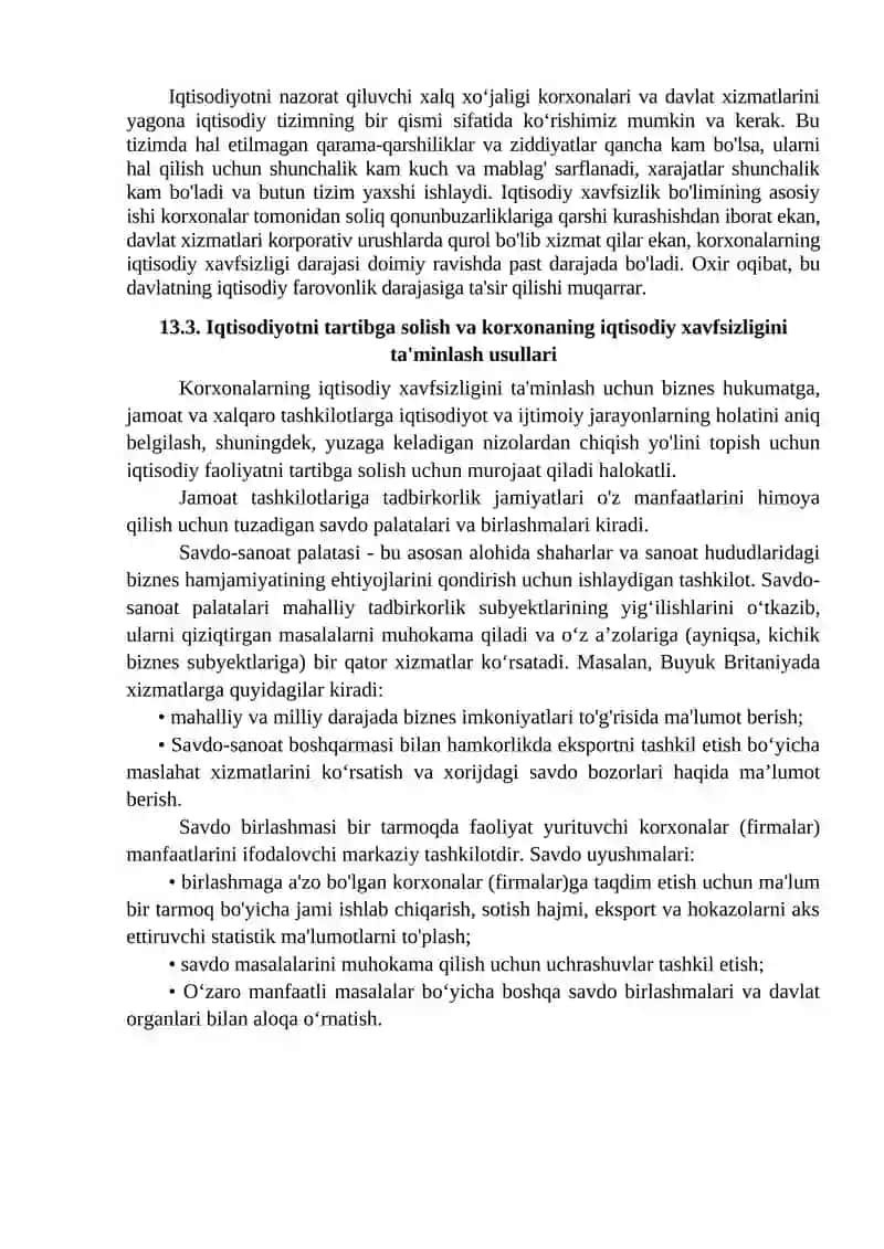 BOB. KORXONANING IQTISODIY XAVFSIZLIGINI TA’MINLASHDA DAVLATNING O‘RNI 3