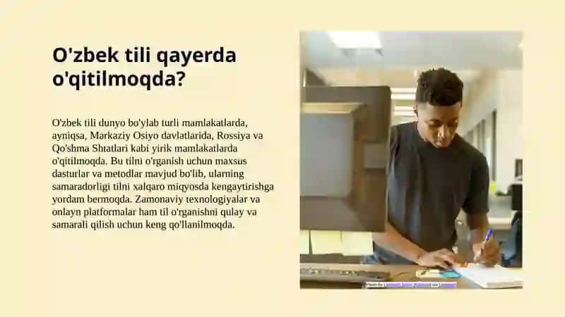 O'zbek tilining xalqaro miqyosda o'rganish 3
