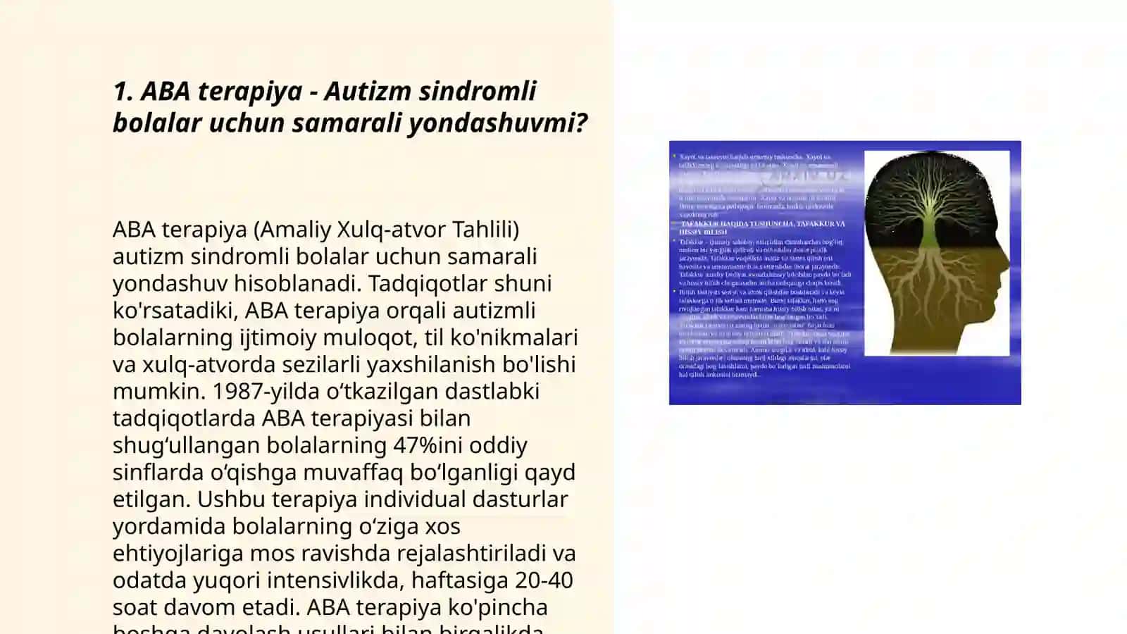 ABA terapiya - Autizm sindromli bolalar uchun samarali yondashuvmi? 3